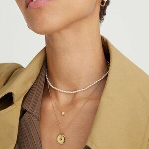 Mejuri Tiny Pearl Necklace